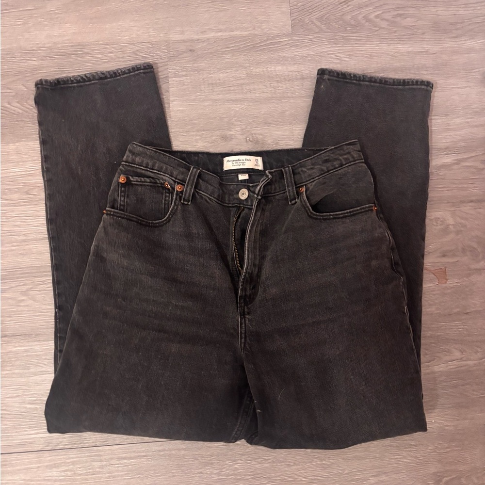 Abercrombie & Fitch Black Straight Jeans
